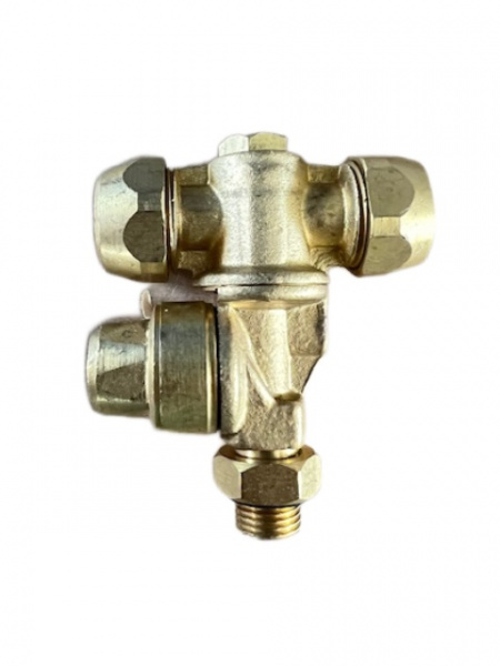 Держатель форсунок двухпозиционный латунь (садовый) Держатель форсунок двухпозиционный латунь (садовый)